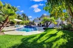 Backyard at Still Water Wellness Group with Pool view