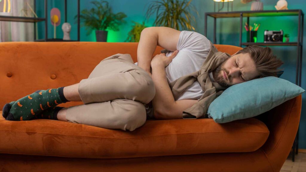 Man with Cravings from Heroin Withdrawal